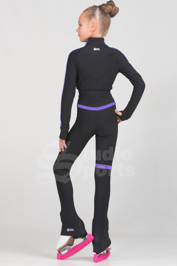 Термо комплект "Троя" (кофта+брюки+боди) фиолетовый